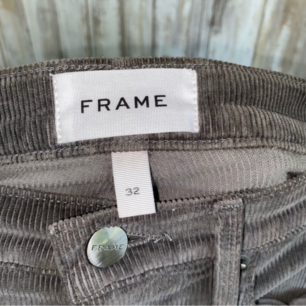 NWT FRAME L’Homme Grey Men’s Skinny Fit Corduroy In Savile Grey - Picture 6 of 8